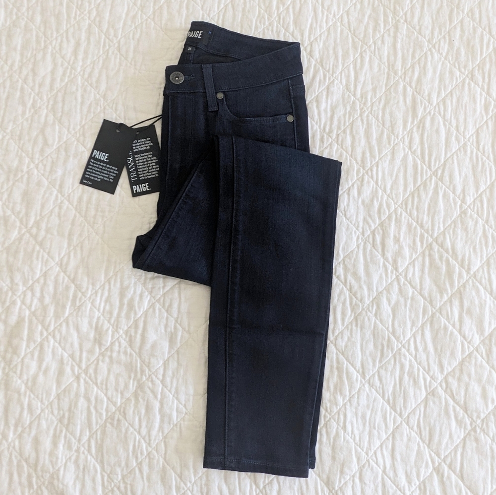 NWT PAIGE Hoxton Ankle Skinny Jeans, Lana (dark wash), size 26